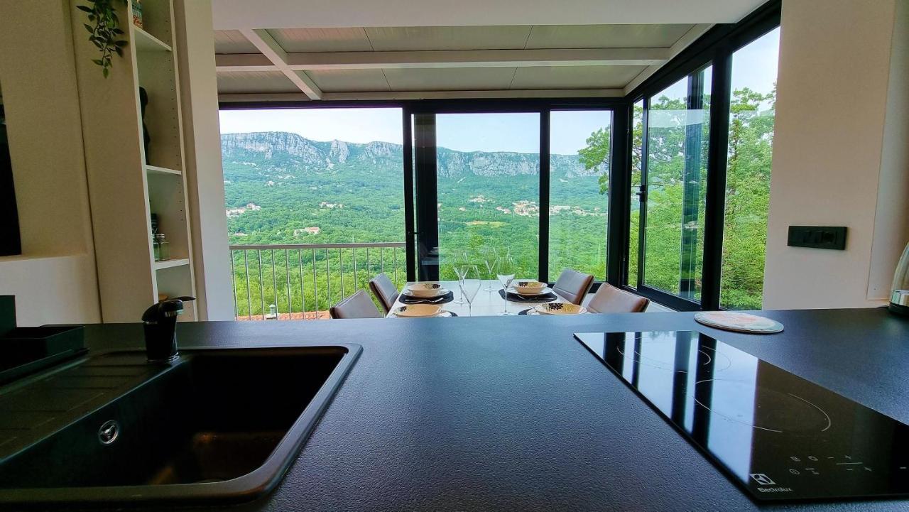 Amazing Sea-Mountain Valley View House With 3 Terraces And Huge Chill Gardens, 5Min From The Sea! Bribir  Exterior photo